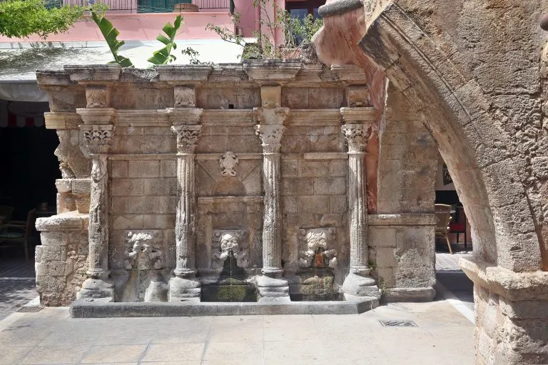 Crete heritage famous fountain