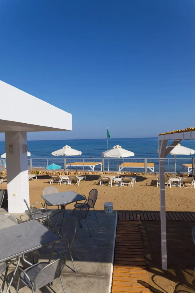 Rethymno mare beach bar of rethymno mare hotels