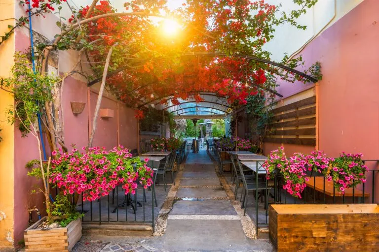 Romantic crete chania street